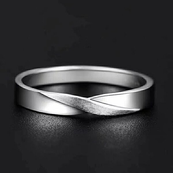 Combination Stacked Ring Men's Single Ring Trendy Distinctive Open Ring Vintage Mobius Men's Ring